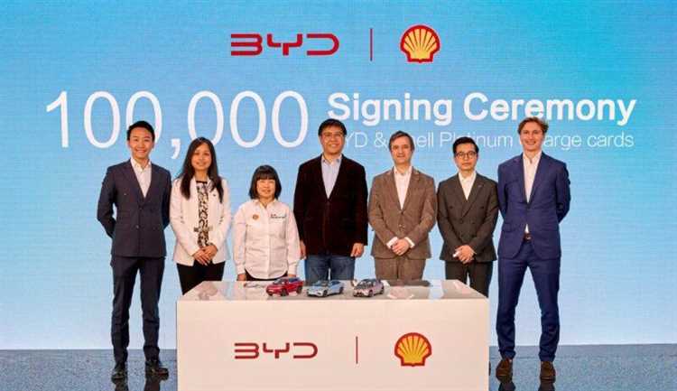 BYD и Shell сотрудничают для создания сети устройств быстрой зарядки